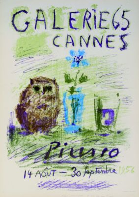Pressefoto: , 2010 © Picassoplakat für Ausstellung im Jahr 1956