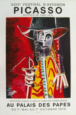 Pressefoto: , 2010 © Picassoplakat für Ausstellung im Jahre 1970